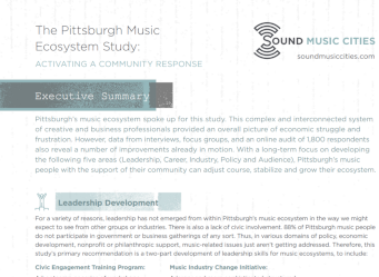 Executive Summary: Pittsburgh Music Study